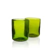 Salaheddin Recycled Water Glass- Olive