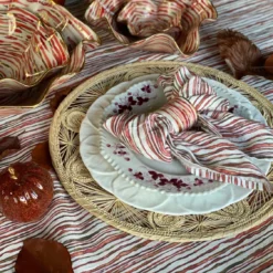 Deborah Brett Hand Painted Ceramic Red Pumpkin Ceramics