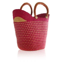 Mmaa Social Market Basket In Pink Bags & Baskets