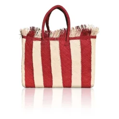 Colombia Collective Narino Woven Tote In Scarlett Stripe 7 Colombia Collective Narino Woven Tote In Scarlett Stripe