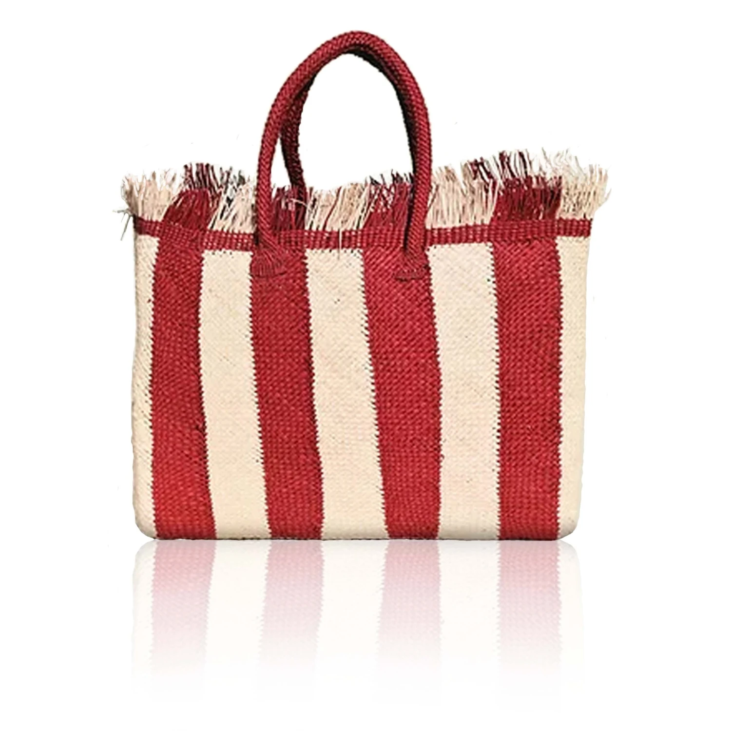 Colombia Collective Narino Woven Tote In Scarlett Stripe 5 Colombia Collective Narino Woven Tote In Scarlett Stripe