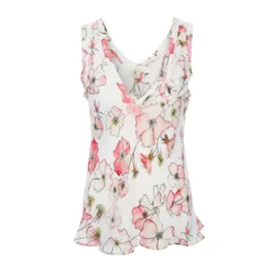 Bertioli By Thyme Silkwear Silk Camisole Top In Pink Rose