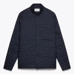 Wax London Menswear Sung Quilted Jacket - Navy