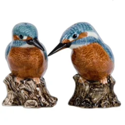 Quail Ceramics King Fisher Salt & Pepper Shakers