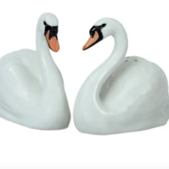 Quail Ceramics Swan Salt & Pepper Shakers