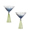 Serena Confalonieri Pair Of Calypso Martini Glasses Glassware 2 Serena Confalonieri Pair Of Calypso Martini Glasses Glassware