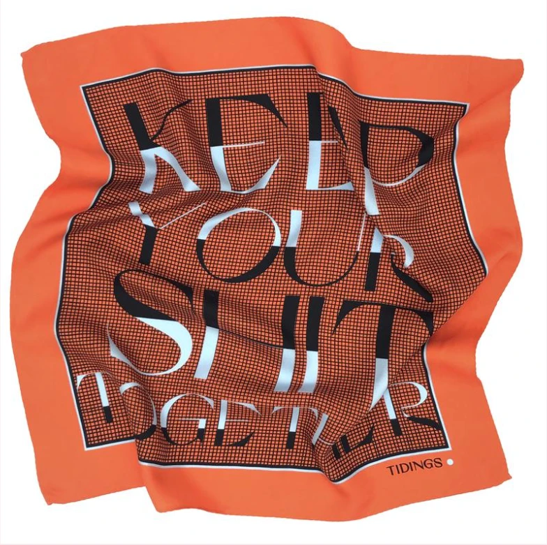 Tidings Accessories Silk Scarf/Neckerchief- Keep Your Sh*t Together 3 Tidings Accessories Silk Scarf/Neckerchief- Keep Your Sh*t Together