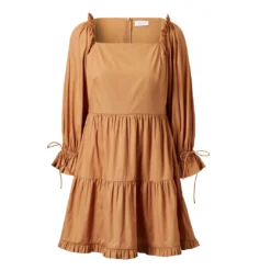 Seren Tabby Mini Dress - Russet Womenswear