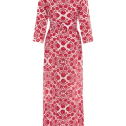 Valle & Vik The Long Flirt Shirt Dress In Ville Blomst Pink Womenswear