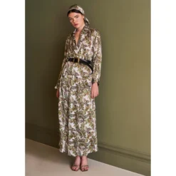 Bertioli By Thyme Silk Head Scarf In Fern