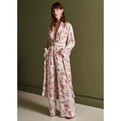 Bertioli By Thyme Silkwear Silk Robe In Pink Rose 11 Bertioli By Thyme Silkwear Silk Robe In Pink Rose