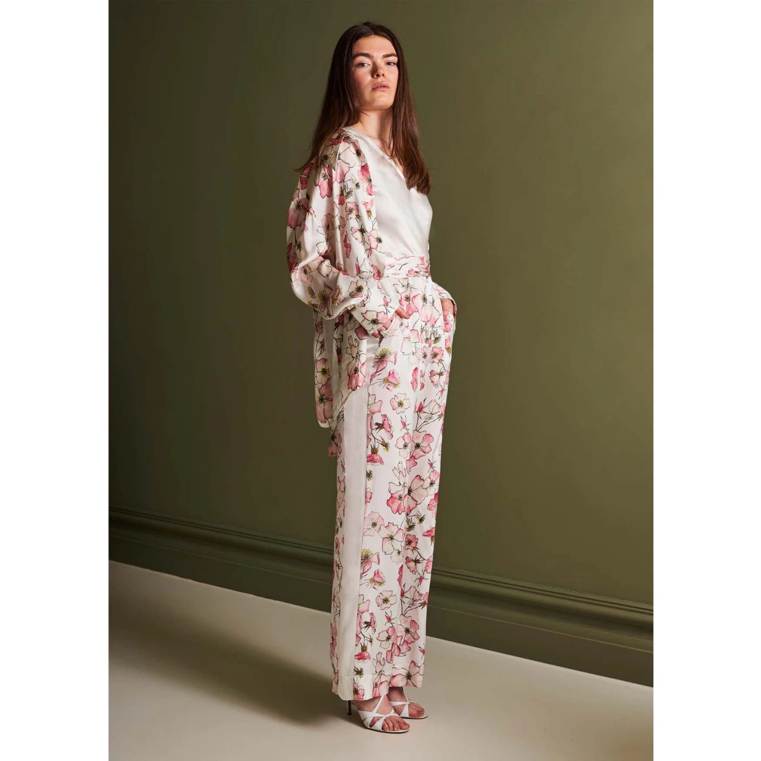 Bertioli By Thyme Silk Camisole Top In Plain White Silkwear 5 Bertioli By Thyme Silk Camisole Top In Plain White Silkwear