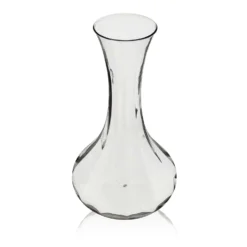 Thyme Glassware Glass Vase With Slim Neck In Smoke