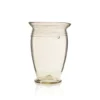 Thyme Spiral Line Glass Vase In Smoke
