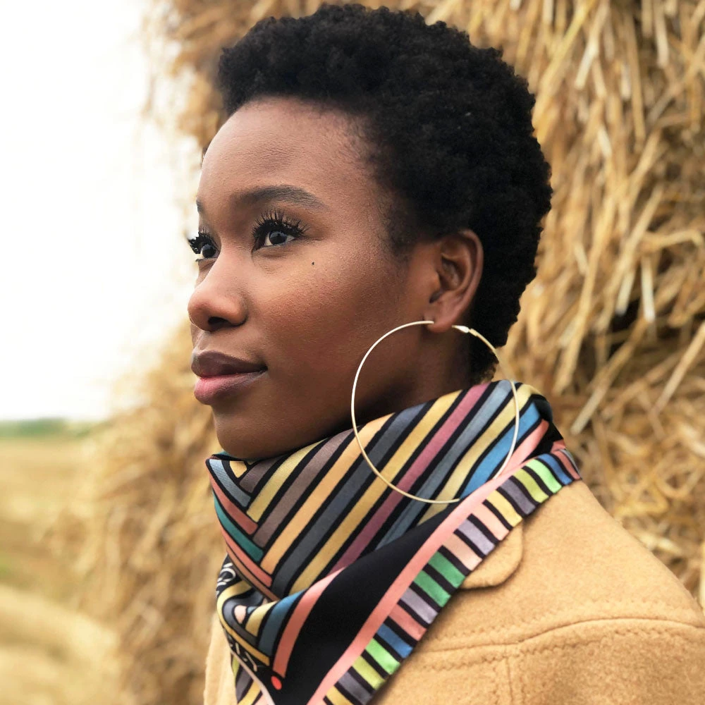 Tidings Silk Scarf/Neckerchief - Absofuckinglutely 5 Tidings Silk Scarf/Neckerchief - Absofuckinglutely