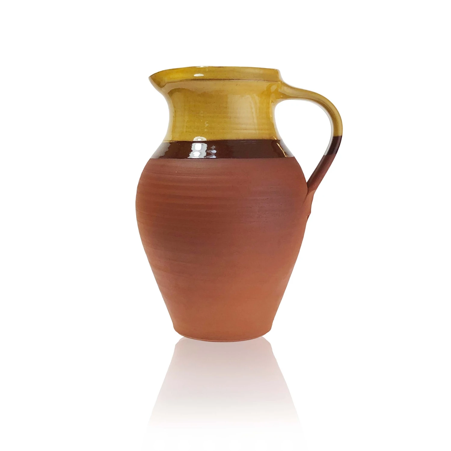 Thyme Ceramics Medium Farmhouse Water Jug In Honey 3 Thyme Ceramics Medium Farmhouse Water Jug In Honey