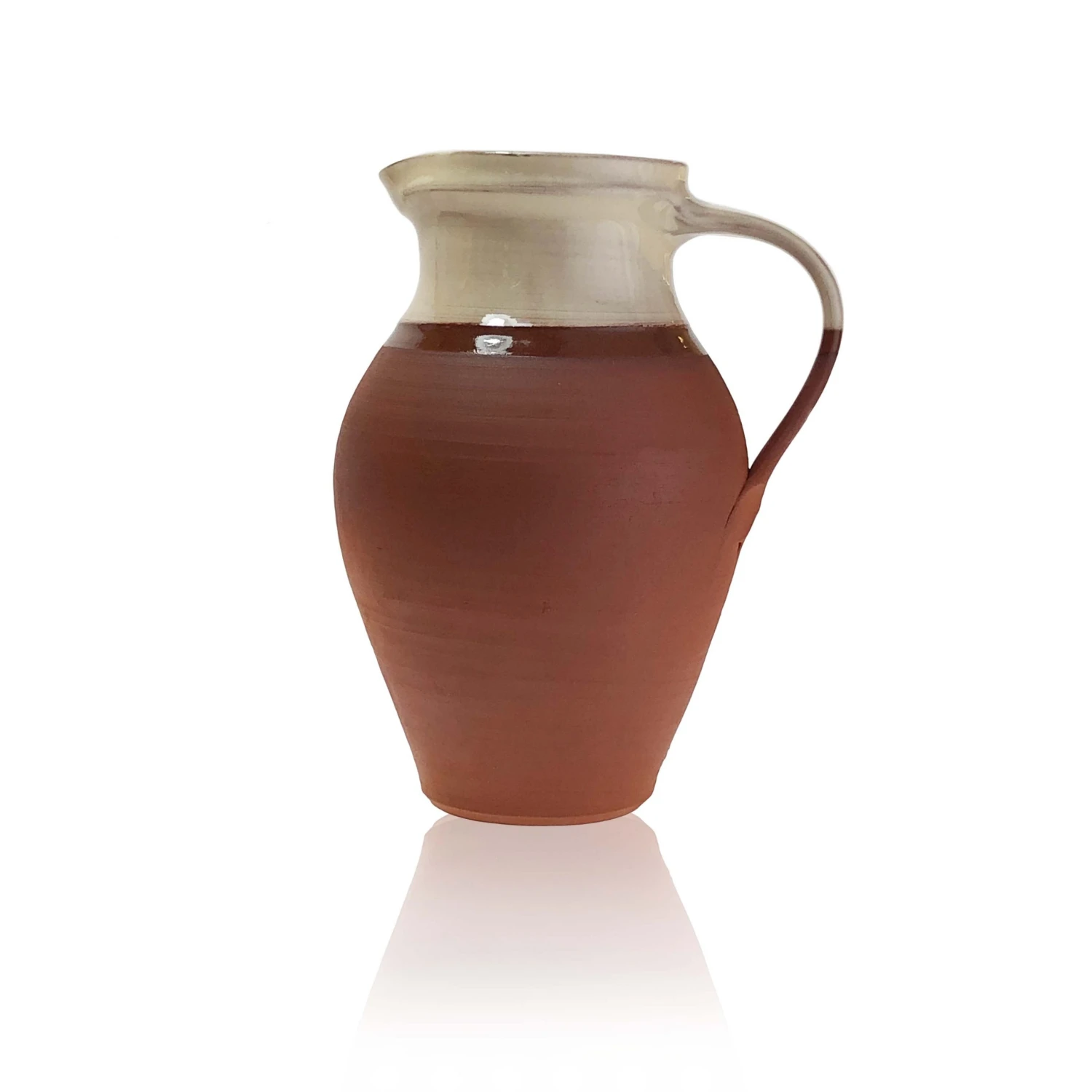 Thyme Ceramics Medium Farmhouse Water Jug In White 3 Thyme Ceramics Medium Farmhouse Water Jug In White