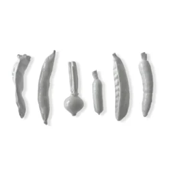 La Galine Set Of 6 White Mini Vegetables