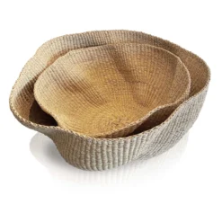 Mmaa Social Hand Woven Wavy Basket In Medium Bags & Baskets