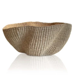 Mmaa Social Hand Woven Wavy Basket In Medium Bags & Baskets