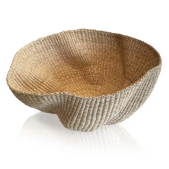 Mmaa Social Hand Woven Wavy Basket In Medium Bags & Baskets