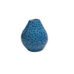 Lomito Ceramics Bud Vase With Blue Dots