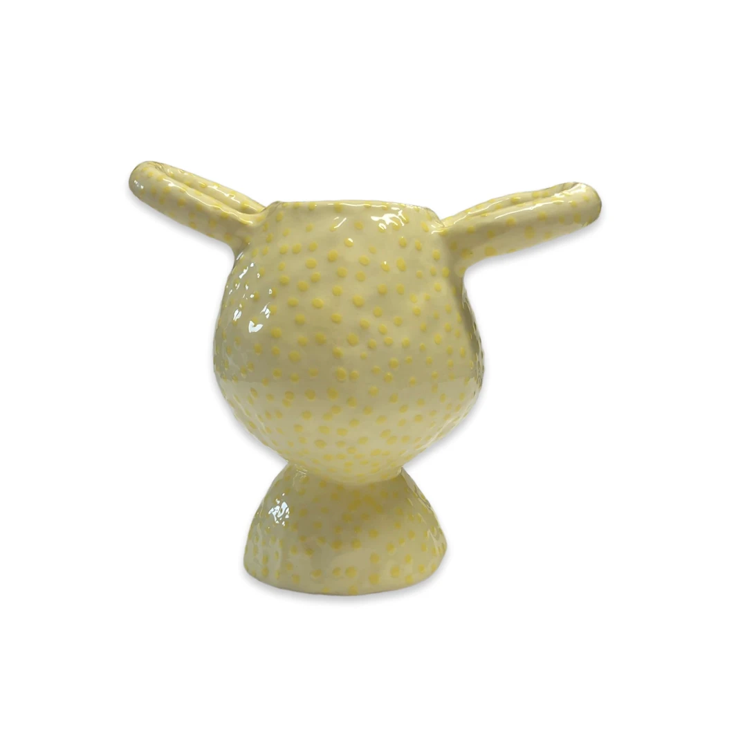 Lomito Ceramic Urn Vase - Yellow 3 Lomito Ceramic Urn Vase - Yellow