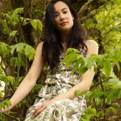 Bertioli By Thyme Silkwear Silk Dress In Fern