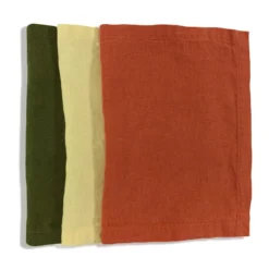 Bertioli By Thyme Orange Rust Linen Placemat 7 Bertioli By Thyme Orange Rust Linen Placemat