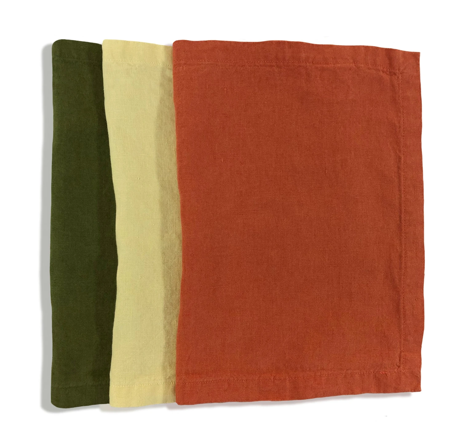 Bertioli By Thyme Orange Rust Linen Placemat 5 Bertioli By Thyme Orange Rust Linen Placemat