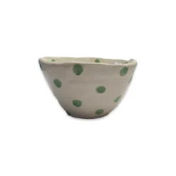 Lomito Ceramics Ceramic Dot Bowl - Green