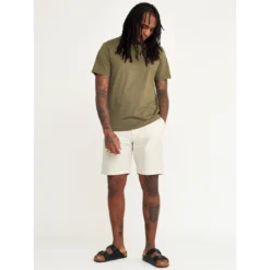 Wax London Menswear Holm Cotton Shorts - Natural