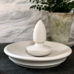 John Julian Ceramics Spear Pestle And Mortar