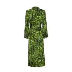 Bertioli By Thyme Silk Robe In Rivermint Silkwear