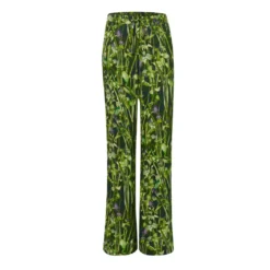 Bertioli By Thyme Silk Trousers In Rivermint With Stripe
