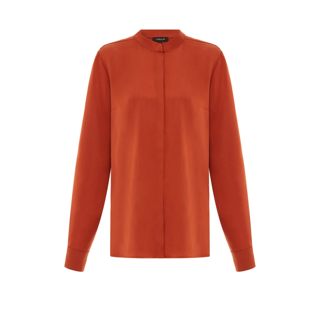 Valle & Vik Womenswear The Beau Shirt In Rust 3 Valle & Vik Womenswear The Beau Shirt In Rust