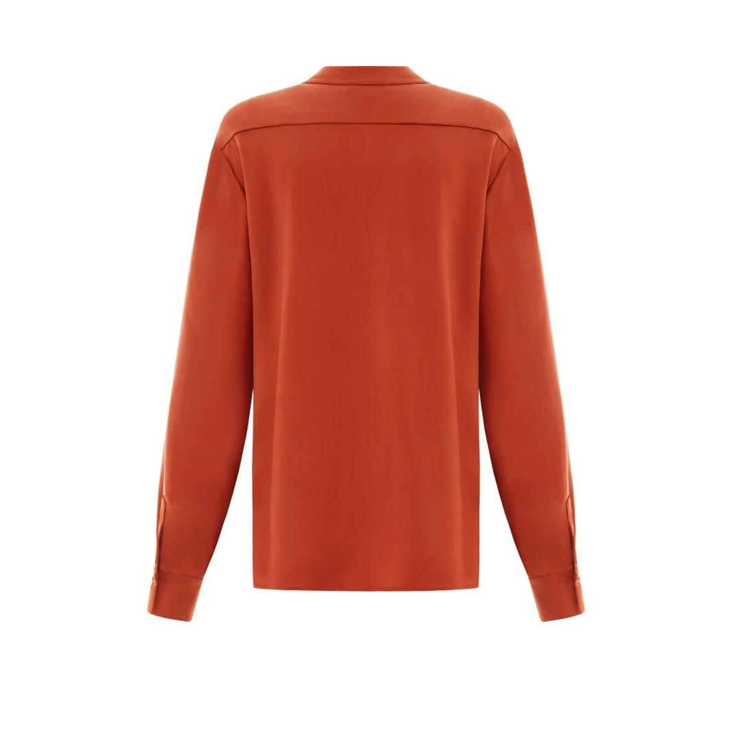Valle & Vik Womenswear The Beau Shirt In Rust 4 Valle & Vik Womenswear The Beau Shirt In Rust